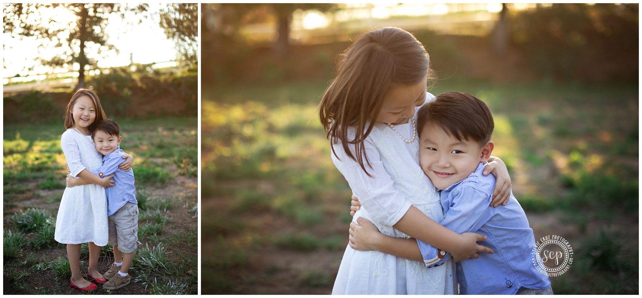 Holiday photo gallery inspiration of siblings. Photos taken in Orange County California.