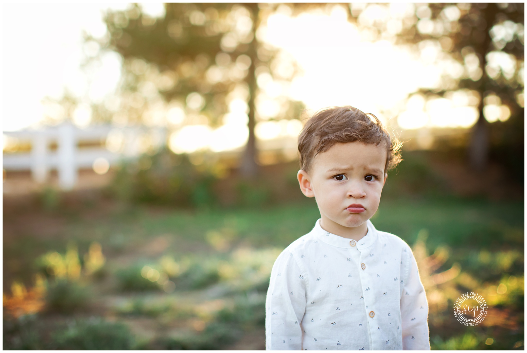 because when they are little, even their pouts are the cutest. Great photo by Stevie Cruz Photography