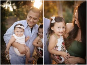 Backlit Family Pictures in Anaheim Hills